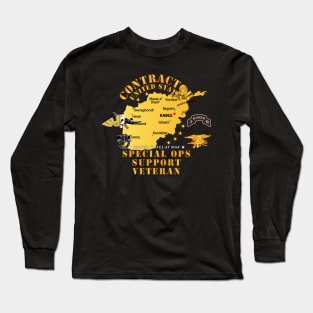 Contractor - Special Ops Support Veteran - Afghanistan Long Sleeve T-Shirt